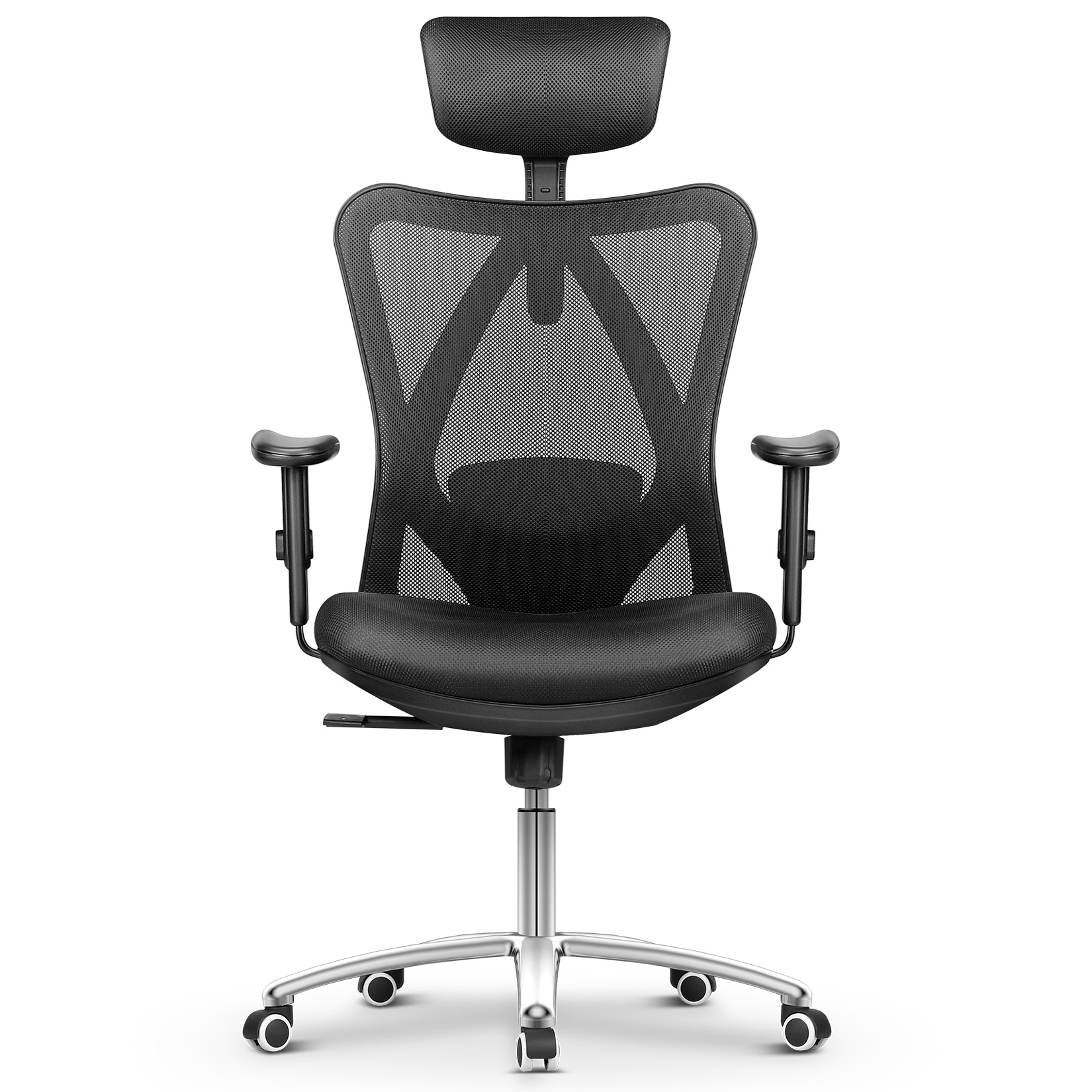 mfavour Siège Confortable Chaise de Bureau Fauteuil Ergonomique avec Accoudoirs Réglable Hauteur App